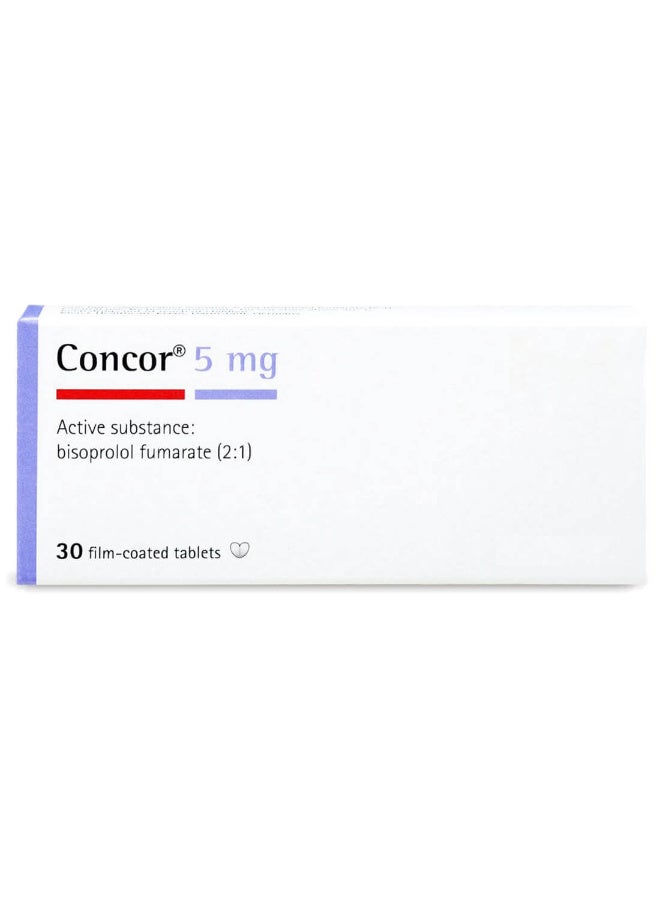 Concor 5 mg 30 tablets - Image 1